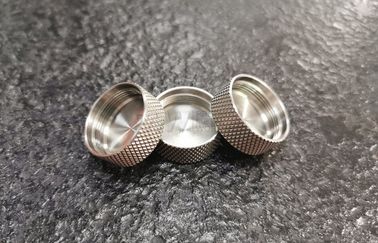 SUS304/1.4301 Stainless steel machined knobs with turning and diamond knurling